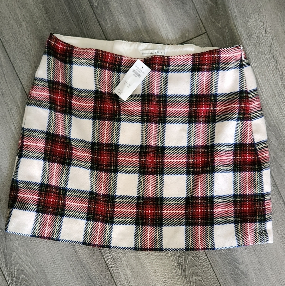 ABERCROMBIE mini skirt Size L, plaid